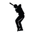 baseball players silhouettes of sports people vector