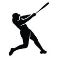 baseball players silhouettes of sports people vector