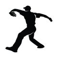 baseball players silhouettes of sports people vector