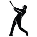 baseball players silhouettes of sports people vector