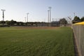 A baseball practice field interior