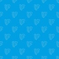 Baseball protect pattern vector seamless blue