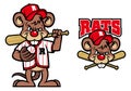 Baseball rats mascot