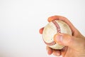 Baseball ready to be pitched Royalty Free Stock Photo