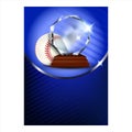 Baseball Regional Sportive Award Poster Vector Illustration