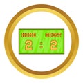 Baseball score board icon Royalty Free Stock Photo