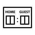 Baseball Scoreboard Icon