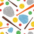 Baseball seamless pattern