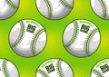Baseball seamless pattern 64 Royalty Free Stock Photo