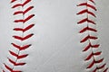 Baseball seams Royalty Free Stock Photo