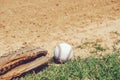 Baseball season with glove and ball Royalty Free Stock Photo