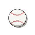 Baseball simple illustration isolated on white background Royalty Free Stock Photo