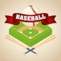Baseball sport game Royalty Free Stock Photo