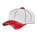 Baseball sport hat scribble Royalty Free Stock Photo
