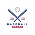 Baseball Sport Logo Vector Design Royalty Free Stock Photo