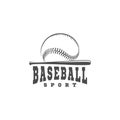 Baseball sport silhouette logo