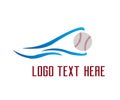 Baseball sports logo design vector Royalty Free Stock Photo