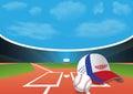 Baseball stadium illustration Royalty Free Stock Photo