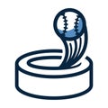 Baseball stadium and homerun icon. Vector illustration decorative design Royalty Free Stock Photo