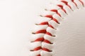 Baseball Stitches Macro Royalty Free Stock Photo