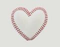 Baseball Stitches in the Shape of a Heart
