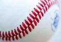 Baseball stitching Royalty Free Stock Photo