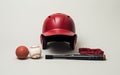 Baseball stuff. equipment for playing baseball. sports equipment. Royalty Free Stock Photo