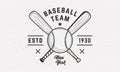 Baseball team, club logo template. Baseball logo.