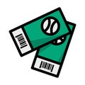 Baseball Tickets Icon