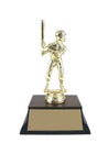 Baseball trophy isolated.