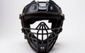 Baseball Umpire Mask in a White Setting Royalty Free Stock Photo