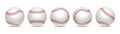 Baseball vector ball isolated graphic sphere sport cartoon. Baseball ball realistic icon Royalty Free Stock Photo