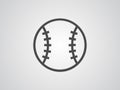 Baseball vector icon sign symbol Royalty Free Stock Photo