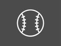 Baseball vector icon sign symbol Royalty Free Stock Photo