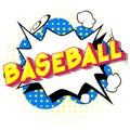 Baseball - Comic book style words. Royalty Free Stock Photo