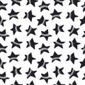 Baseball vector seamless pattern. Background with stars for the design of textiles. Hand drawing.