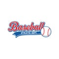 Baseball Vintage Sport Logo Illustration Royalty Free Stock Photo