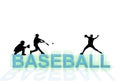 Baseball Wallpaper Royalty Free Stock Photo