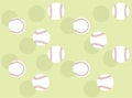 Baseball 3D Object Vector Seamless Background Wallpaper-01 Royalty Free Stock Photo