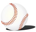 Baseball on the white background - vector