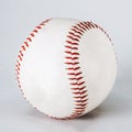 Baseball on white with clipping path a well-worn Royalty Free Stock Photo