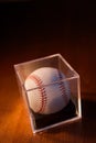 Baseball on Wood Background