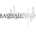 Baseball word cloud