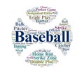 Baseball Word Cloud Royalty Free Stock Photo
