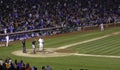 Baseball - Wrigley Field Batter Steps In Royalty Free Stock Photo