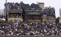 Baseball - Wrigley Field's Roof Top Seats Royalty Free Stock Photo