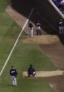 Baseball - Wrigley's Field Visitors Bullpen Royalty Free Stock Photo