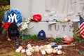 Offerings at the grave Yankee slugger Babe Ruth Royalty Free Stock Photo