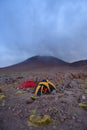 Basecamp Acamarachi puna de atacama Andes Chile climbing