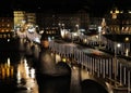 Basel bridge by night Royalty Free Stock Photo